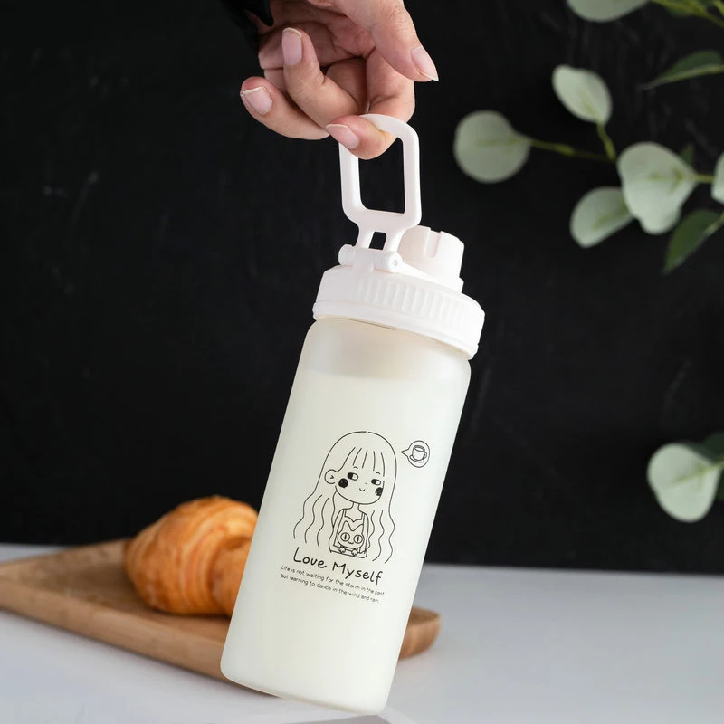 500 мл матовая стеклянная бутылка для воды контейнер здоровья летняя чашка с