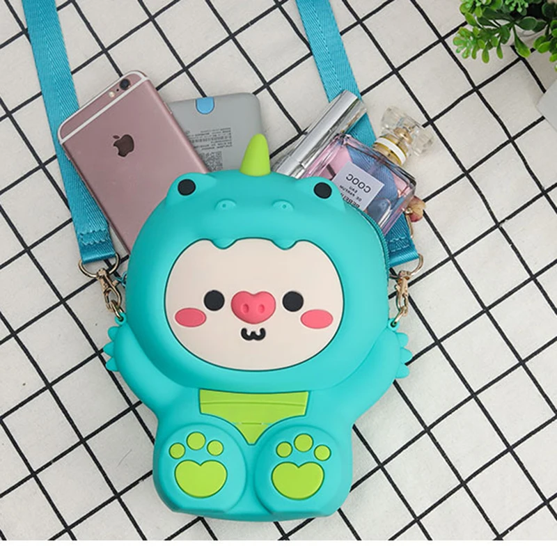 Женские сумки-мессенджеры с мультипликационным аниме динозавром роскошные