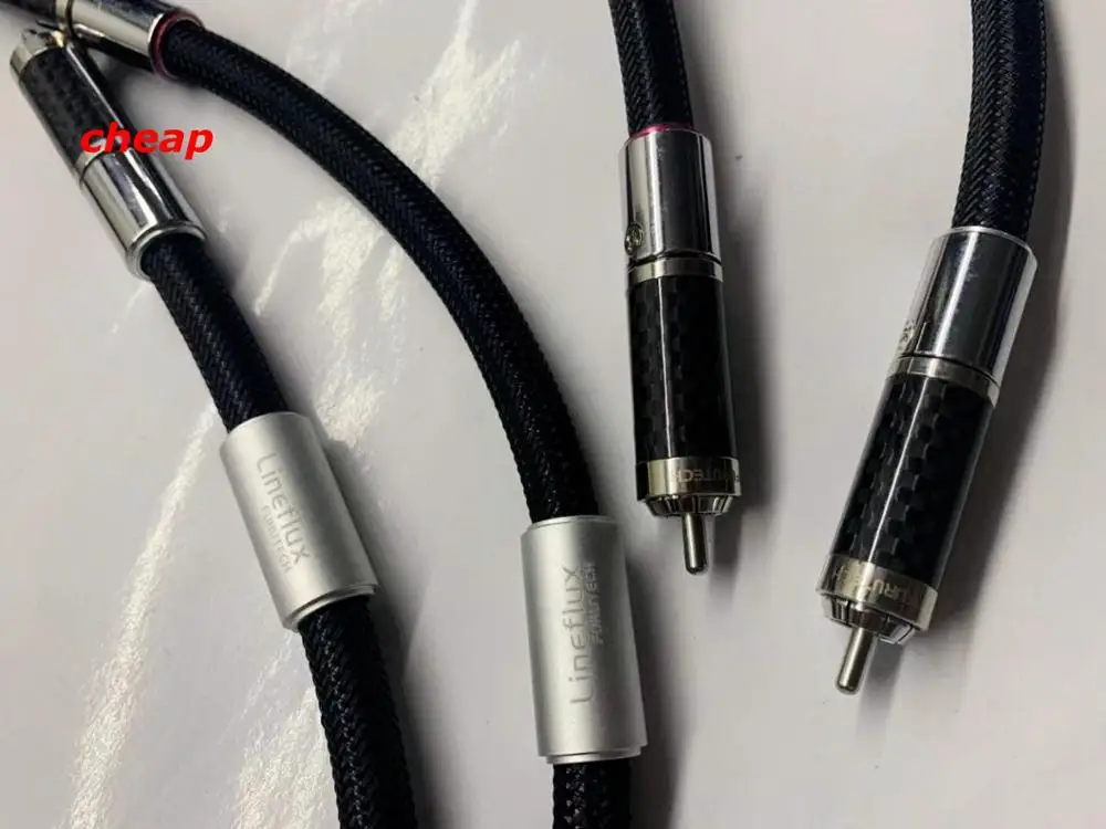Бесплатная доставка -- Furutech Lineflux поток серии RCA аудио кабели с родиевым покрытием