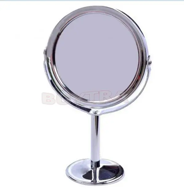 

GU192 1PCS Women Beauty MakeUp Mirror Dual Side Normal+Magnifying Oval Stand Compact Mirror Cosmetic Mirror Makeup Tools