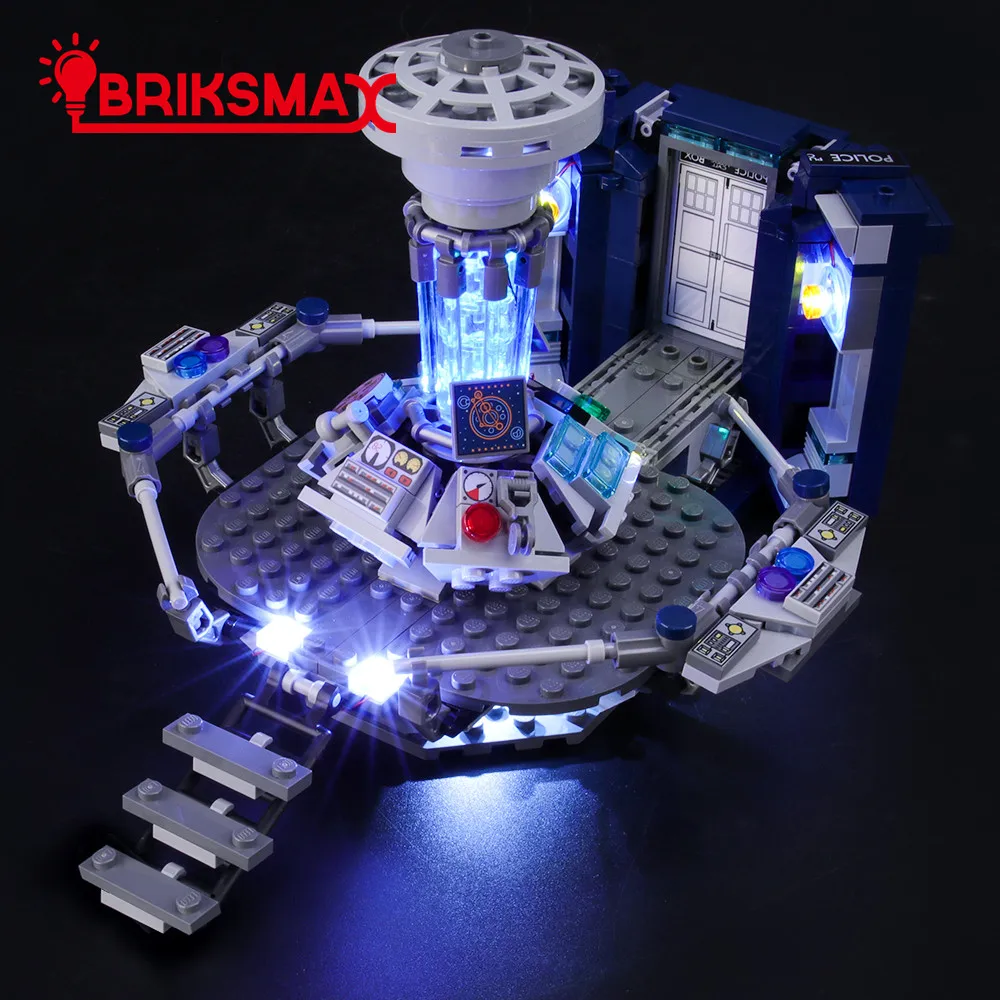 BriksMax Led Light Up Комплект для идей серии Doctor Who строительные блоки, совместимые с 21304(не включает модель