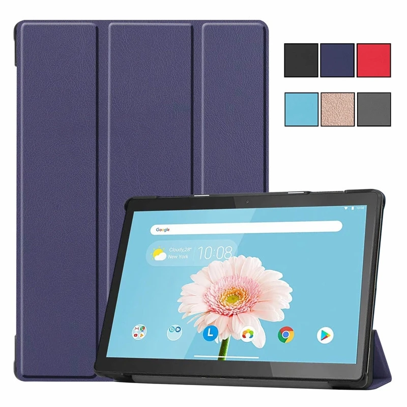 

Suitable for Magnetic Fold Leather Stand Tablet Shell Funda For Lenovo Tab M10 Case tb-x605f tb x505f tb x505x Cover Case