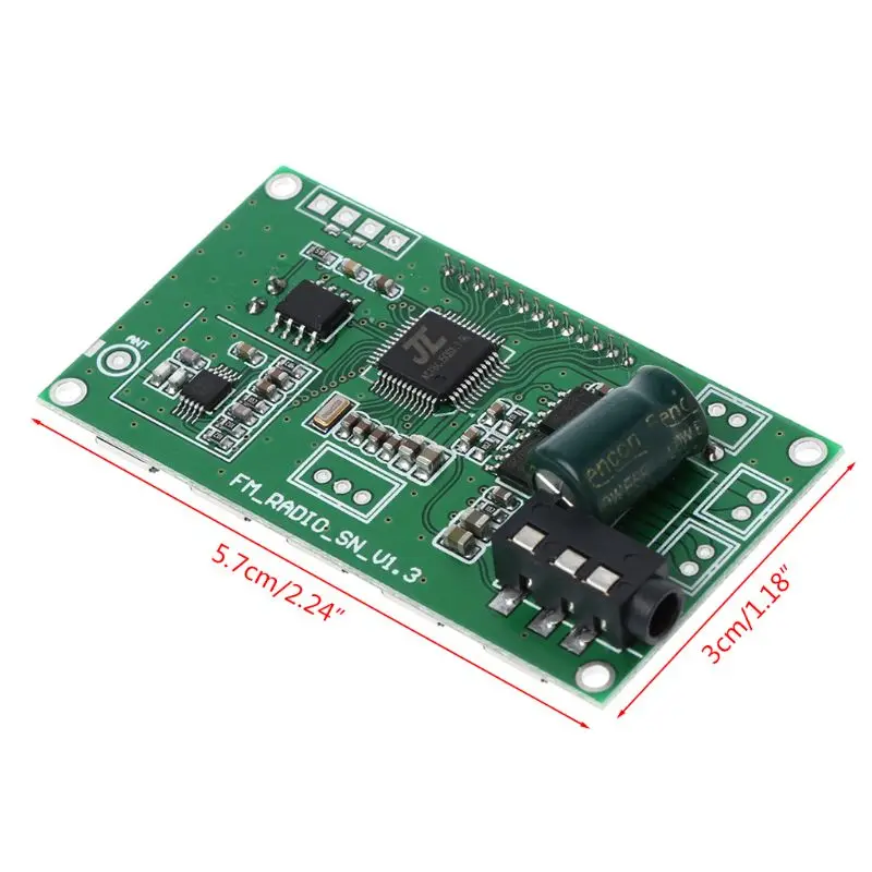 2020 Новый PLL LCD Цифровой FM радио приемник модуль 87 108 МГц беспроводной микрофон