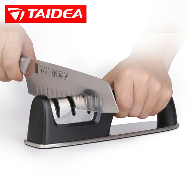 

New Kitchen knife sharpener TG1806 3-Stages Roller (Diamond&ceramic) Fast sharpening stone Professional Grinder tools