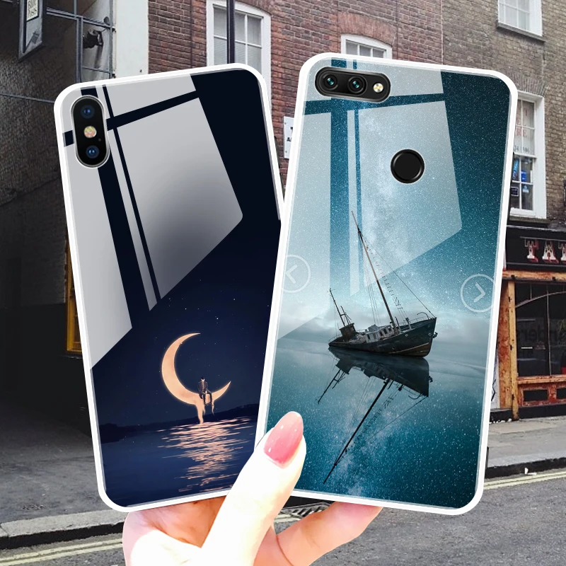 Роскошный чехол для телефона из закаленного стекла iPhone 11 Pro Max X XS XR 8 7 6 6S Plus