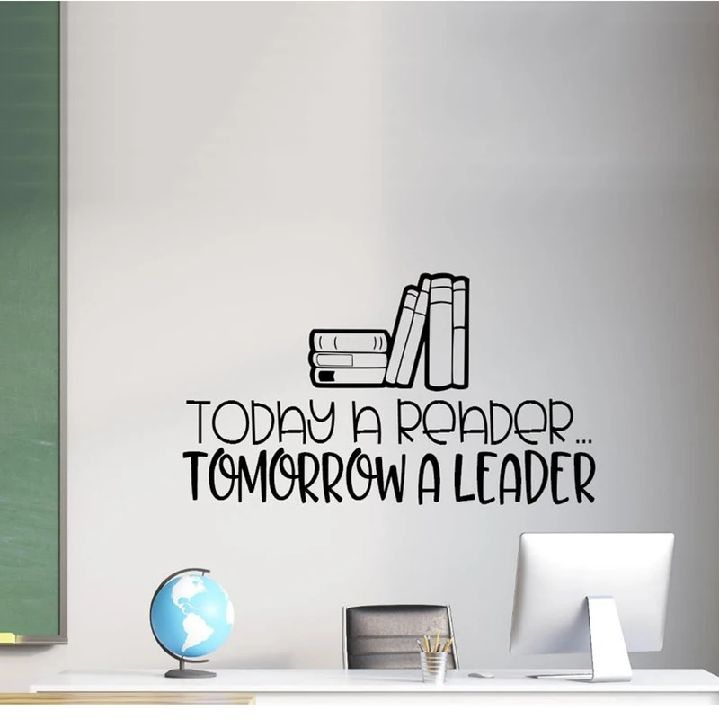 Чтение настенные наклейки чтение наклейка с цитатой винил книга классный декор