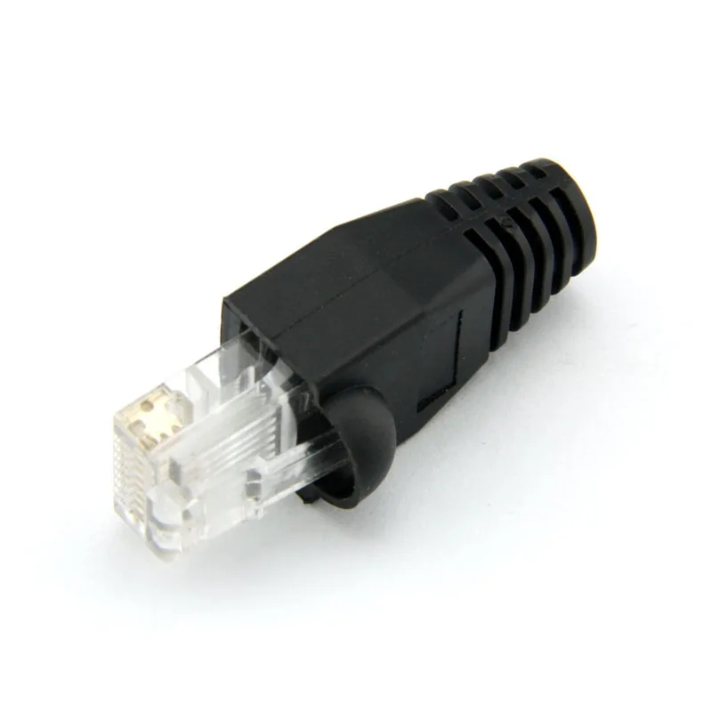 100 шт. RJ45 Cat6 Cat5E Ethernet кабель Snagless крышка деформация сброс загрузки LHB99|Компьютерные