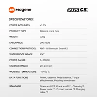 Система велосипедных шатунов со встроенным измерителем мощности Magene P325 CS Power Meter#4