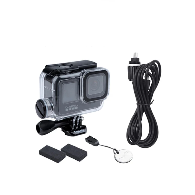 

Gopro 9 10 Accessories Waterproof Case high quality 30m motorcycle Charging cable Protect Shell For Go Pro Hero 10 9 Camera Case