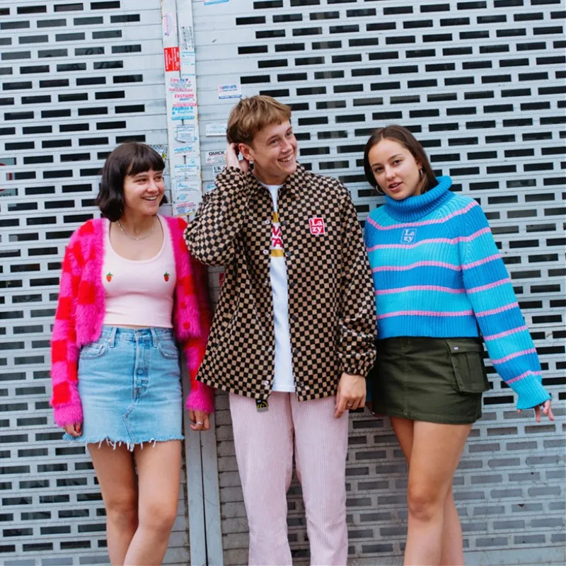 2019 зимние женские свитера в полоску с высоким воротником повседневные свободные