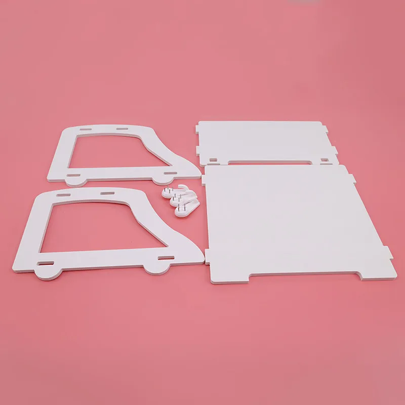 Креативная полка для хранения без отверстий полый двойной стеллаж