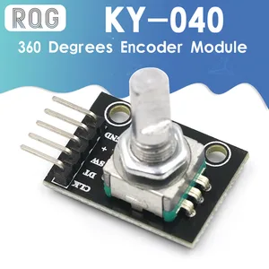 KY-040 360 градусов Поворотный энкодер Модуль Кирпич Сенсор переключатель макетная плата для Arduino с булавками полуоси