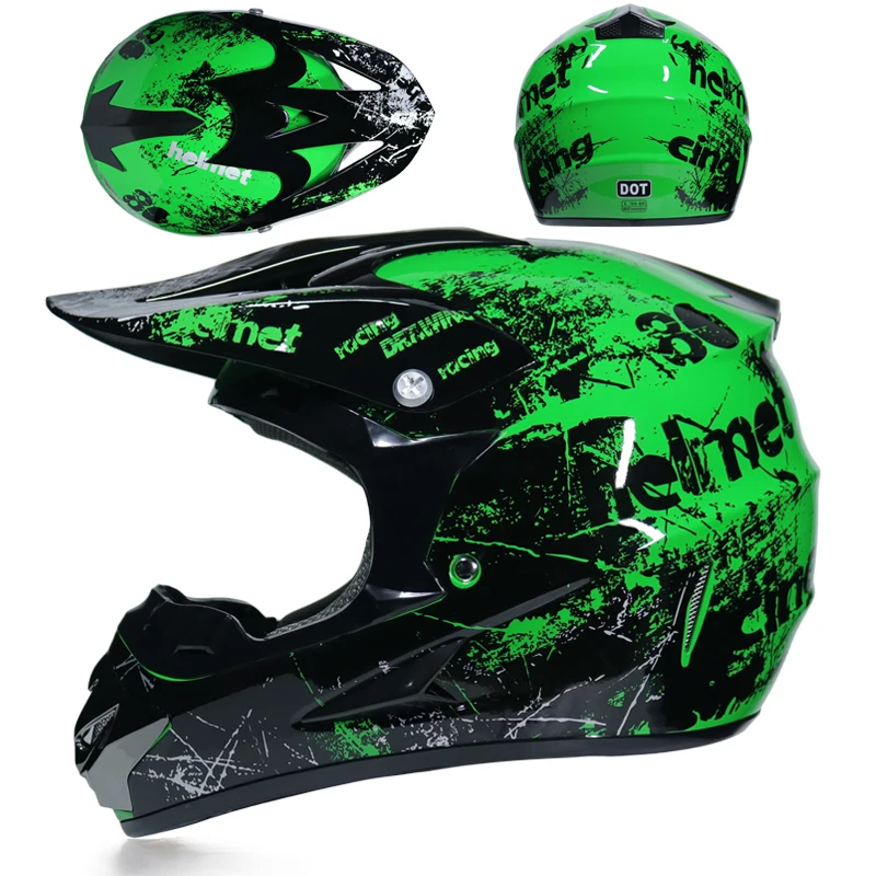 Новые Емкости мотокросса шлем профессиональный внедорожный шлем мужские мотоциклетные шлемы Байк ралли гонки casco DOT утвержден - Цвет: 16b