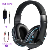on ear headset gamer stereo deep bass gaming headphones earphone with microphone for computer pc laptop notebook
