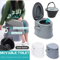 42x50x40cm capacity comfort portable toilet mobile toilet travel camping commode potty outdoorindoor