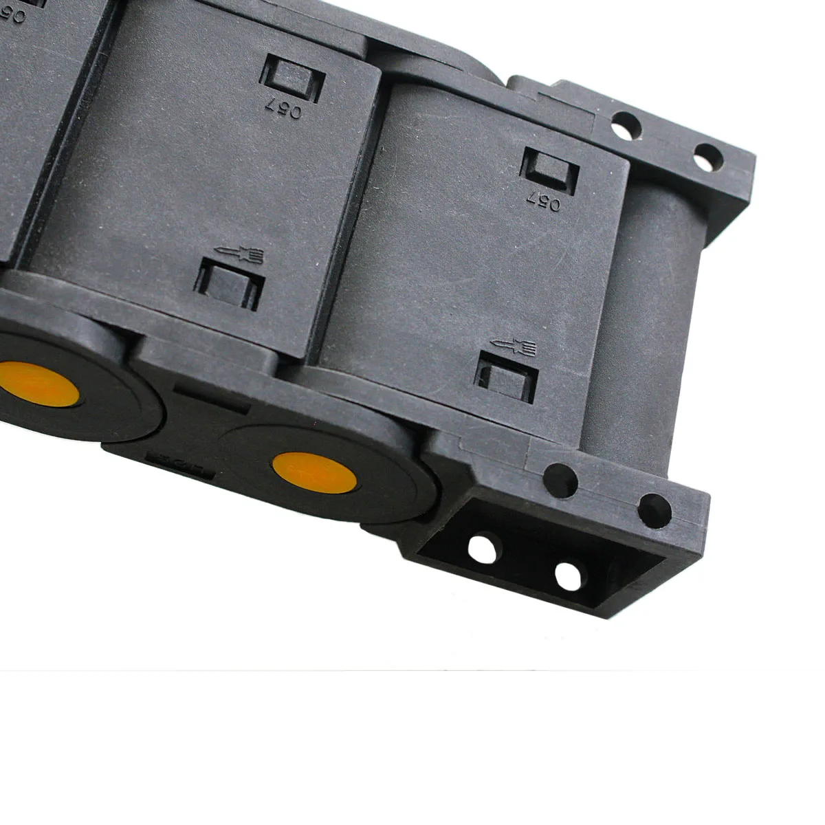 1PCS R55 25mm x 57mm Black Enhanced Plastic Nylon Drag Chain Cable Carrier 1M Length Full-Closed for CNC Machine | Обустройство дома