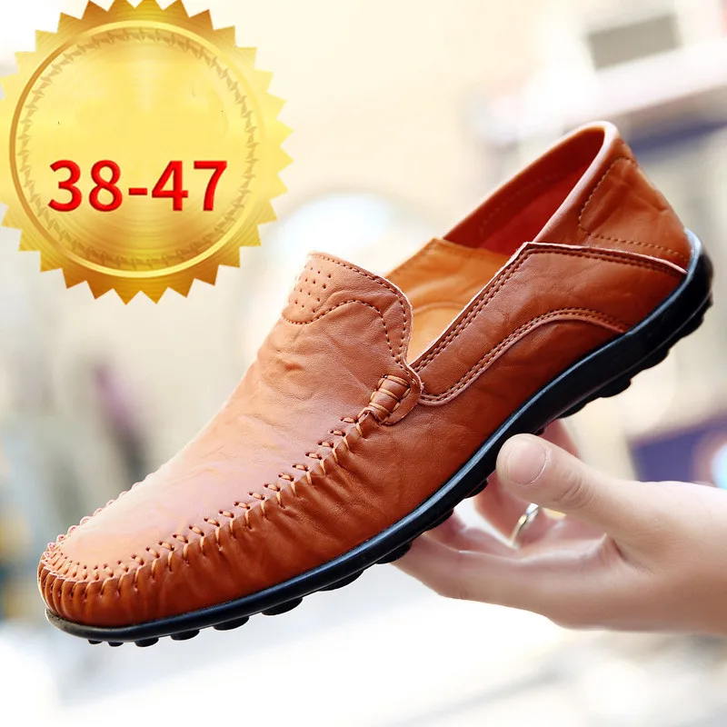

Men Casual Shoes British Male Loafers Driving Doug Shoes High Quality Moccasins Slip-On Fashion Spring Autumn Gommino Big Size
