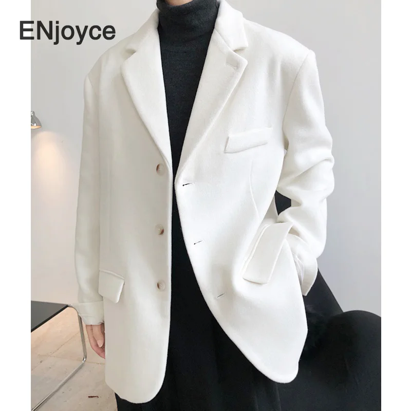 Костюм женский шерстяной в клетку винтажный пиджак стиле оверсайз ретро с