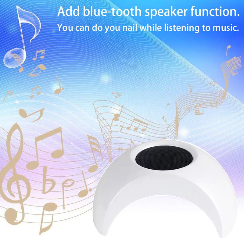 Светодиодный УФ светильник для ногтей Bluetooth динамик 42 Вт проигрыватель лампа
