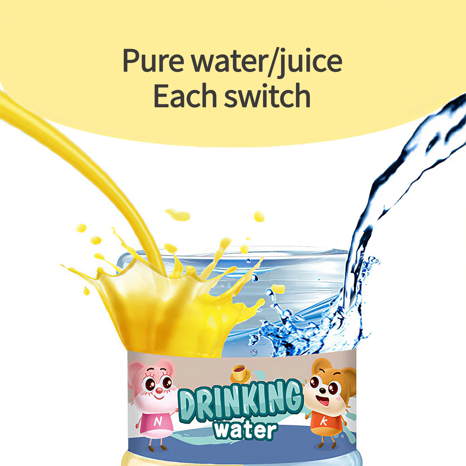 

Mini Simulation Water Dispenser Set Toy Drinking Fountain Educational Pretend Play Furniture Toys For Children Kids Gift
