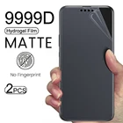 Мягкая Гидрогелевая пленка 9999D с защитой от отпечатков пальцев для Apple Iphone 13 Pro Max Mini Aifon, матовая, не стекло, 2 шт.