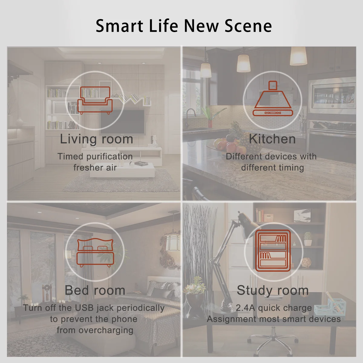 Wifi Smart power Strip 4 умная розетка Великобритания с 4 usb-портом Tuya App голосовое Беспроводное дистанционное управление работает с Alexa Google Home