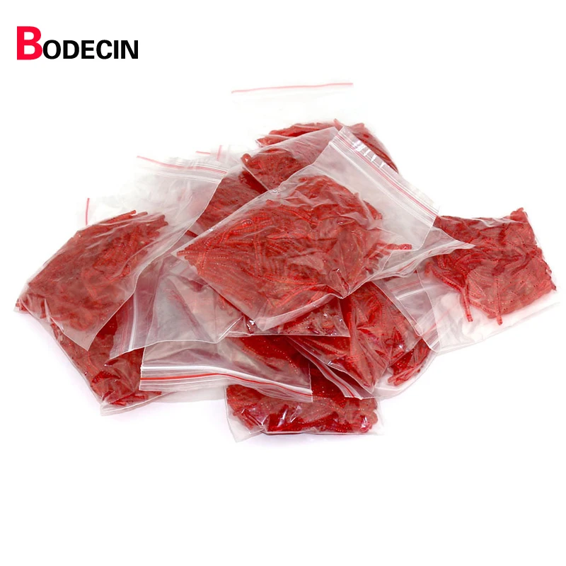 200 шт. 2 см имитация запаха креветки дождевой червяк