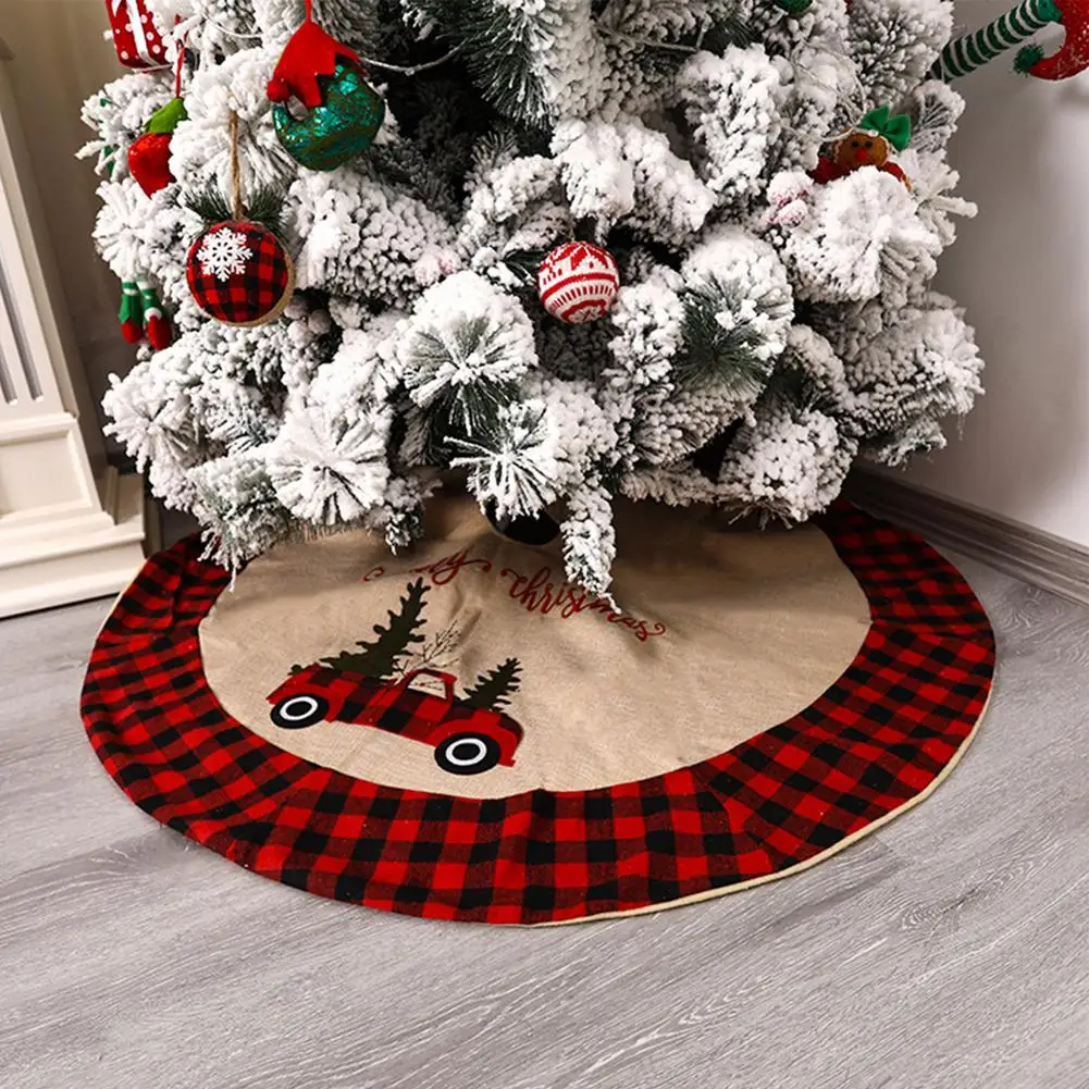 Юбка в черно красную клетку для фермы юбка елки рождественской реквизит