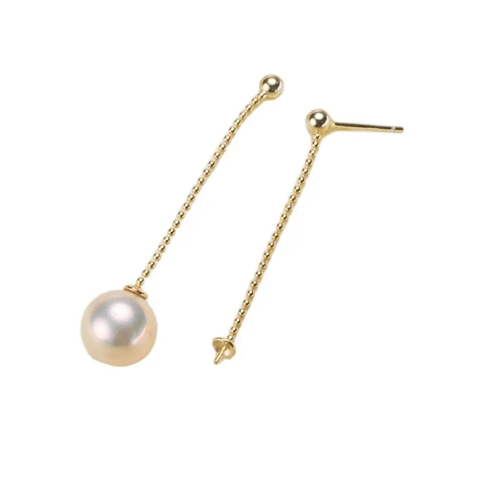 

925 Sterling Silver Plating Earrings Pearl Earrings Accessories Findings Earrings Jewelry Parts Fittings Mountings DIY Girl Gift