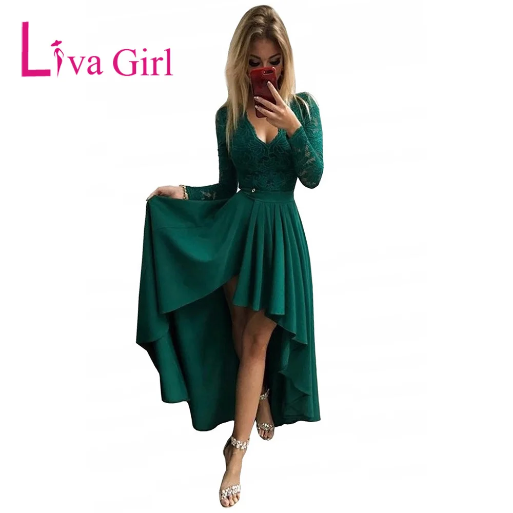 

Платье женское кружеввечерние вечернее с открытой спиной, длинным рукавом и подолом