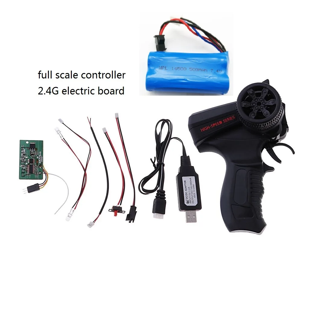 KIT de control remoto a escala completa, cargador de bater&iacute;a Lipo, receptor Universal 2,4G, WPL, B14K, B24K, B16K, B36K, C14, C24K-5