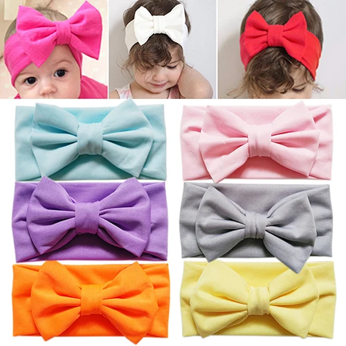 1 шт./компл. детская повязка на голову с цветочным принтом в горошек бантом для