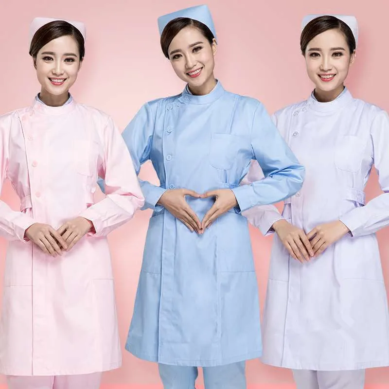 2019 Женская однотонная медицинская форма с коротким рукавом топы для