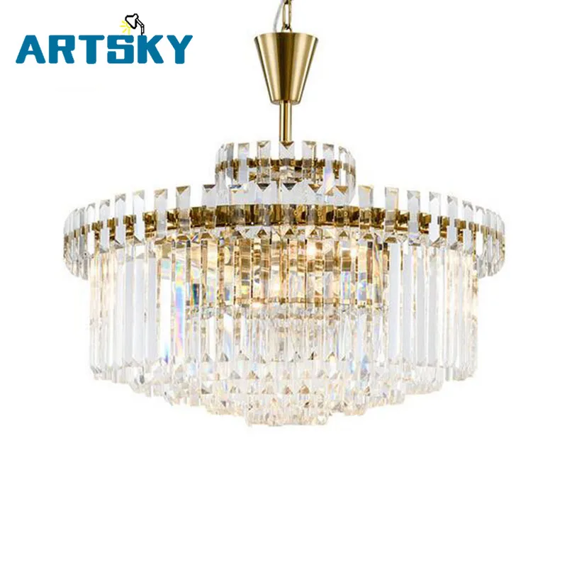 Новый осветительный элемент большая люстра Хрустальные люстры светодиодные AC110V