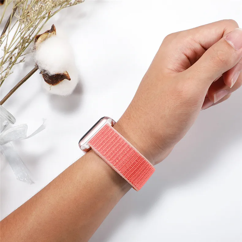 Спортивная петля ремешок apple watch band 42 мм 38 мм apple watch 4 3 band iwatch band 44 мм 40 мм correa pulseira 42 44 нейлоновый ремешок для часов