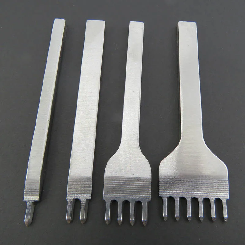 

4Pcs/ set Leather Craft Tool Set Stainless Steel Hole Chisel Graving Stitching Punch Tools Kit 4 size for choose