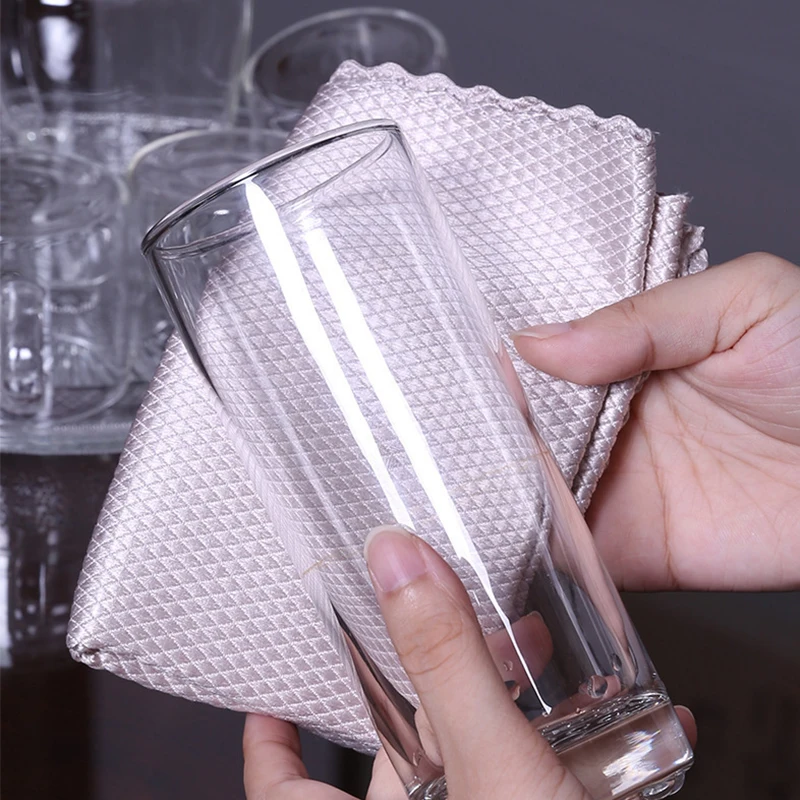 

5pcs Multifuntional Super Absorbent Microfiber Kitchen Dish Cloth High-efficiency Tableware Household Cleaning Towel Gadgets