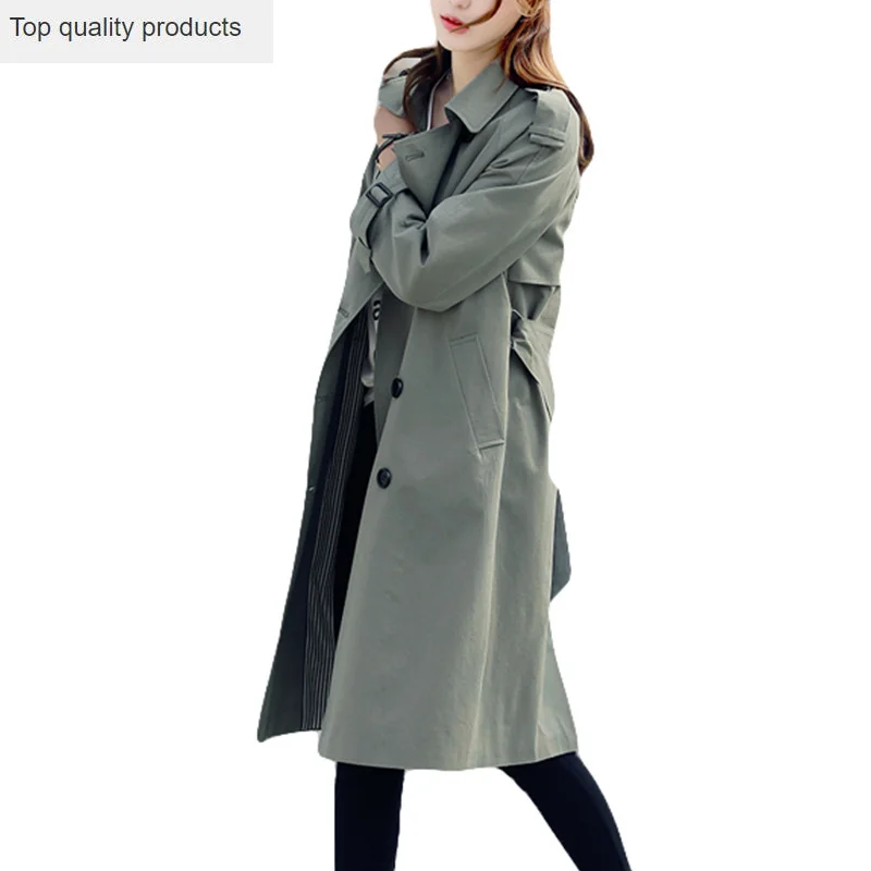 Новинка 2020 женский плащ длинный на каждый день крутая ветровка свободный