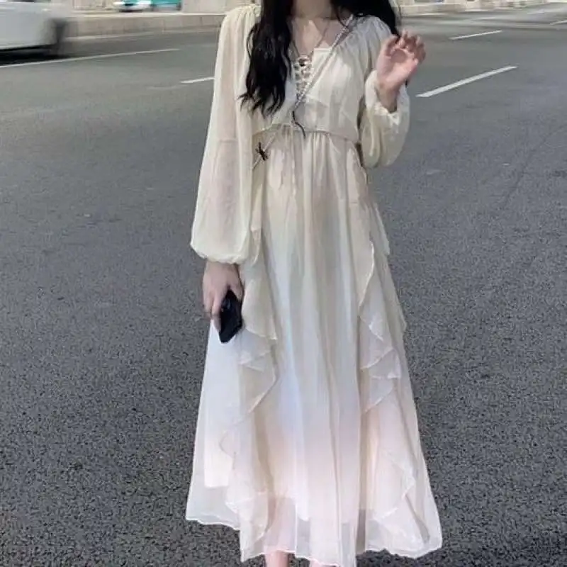 

Женское платье с цветочным рисунком, новое дизайнерское платье во французском стиле на осень 2021