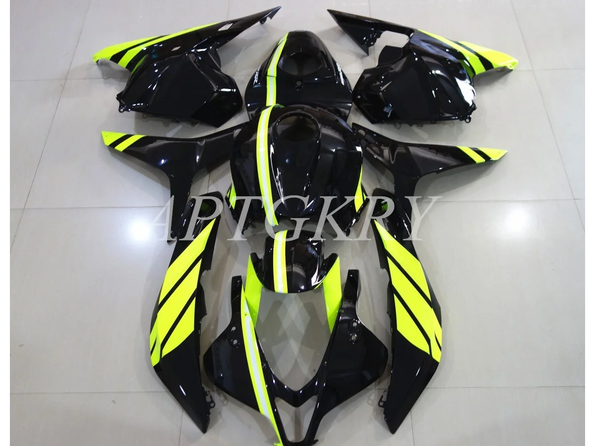 

4 подарка, новый комплект обтекателей для мотоцикла из АБС-пластика, подходит для Honda CBR600RR F5 2009 2010 2011 2012 CBR 600RR 09-12, черный, желтый, на заказ