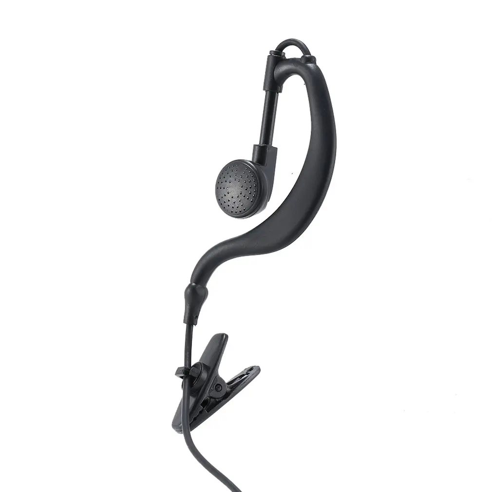 

3.5mm Single Ear Hook Type Cord Headset For Walkie Talkie Headset Hand Microphone External Mp3 Mp4 Single Listen