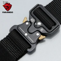 mens belt army outdoor hunting tactical multi function combat survival high quality marine corps canvas for nylon male luxury