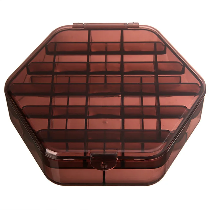 

Double-layer Large-capacity Jewelry Box with Lid, Plastic Transparent Earring Storage Box, Jewelry Small Box Storage Box