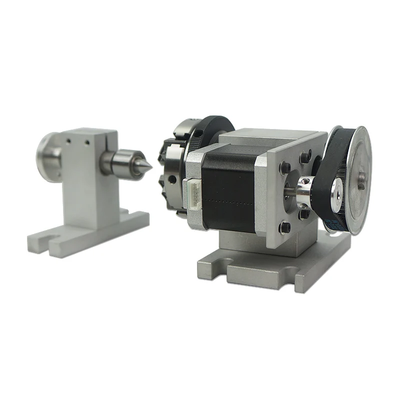 New CNC Tailstock Rotary 4th Axis with Chuck 65mm for Woodworking Engraving Machine | Инструменты