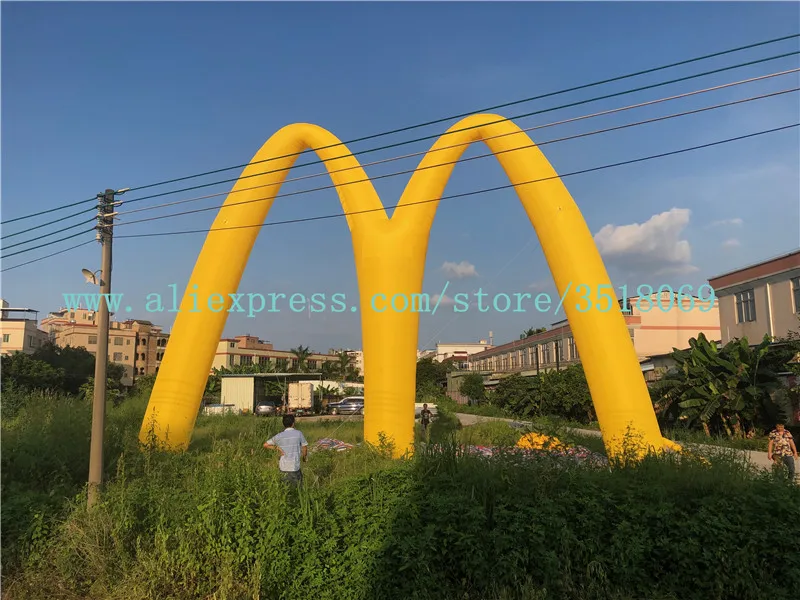 

12-метровые надувные арки для рекламы, праздничные арки KFC McDonald's