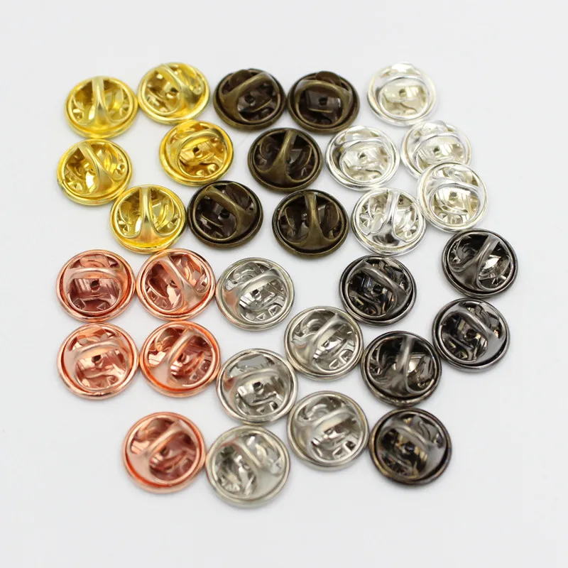 20 шт./лот 10 мм 15 коврик позолоченный посеребренный галстук для ногтей булавка