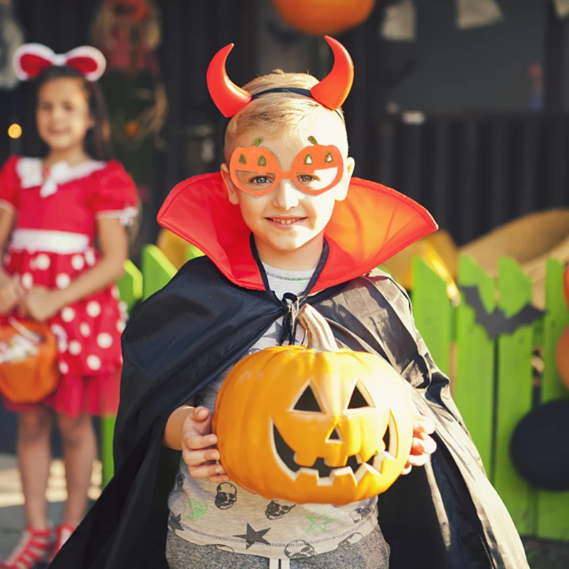 

1pcs Fashion Party Glasses For Masquerade Halloween Party Decoration Bat Big Nose Pumpkin Head Glasses Decoration Supplies