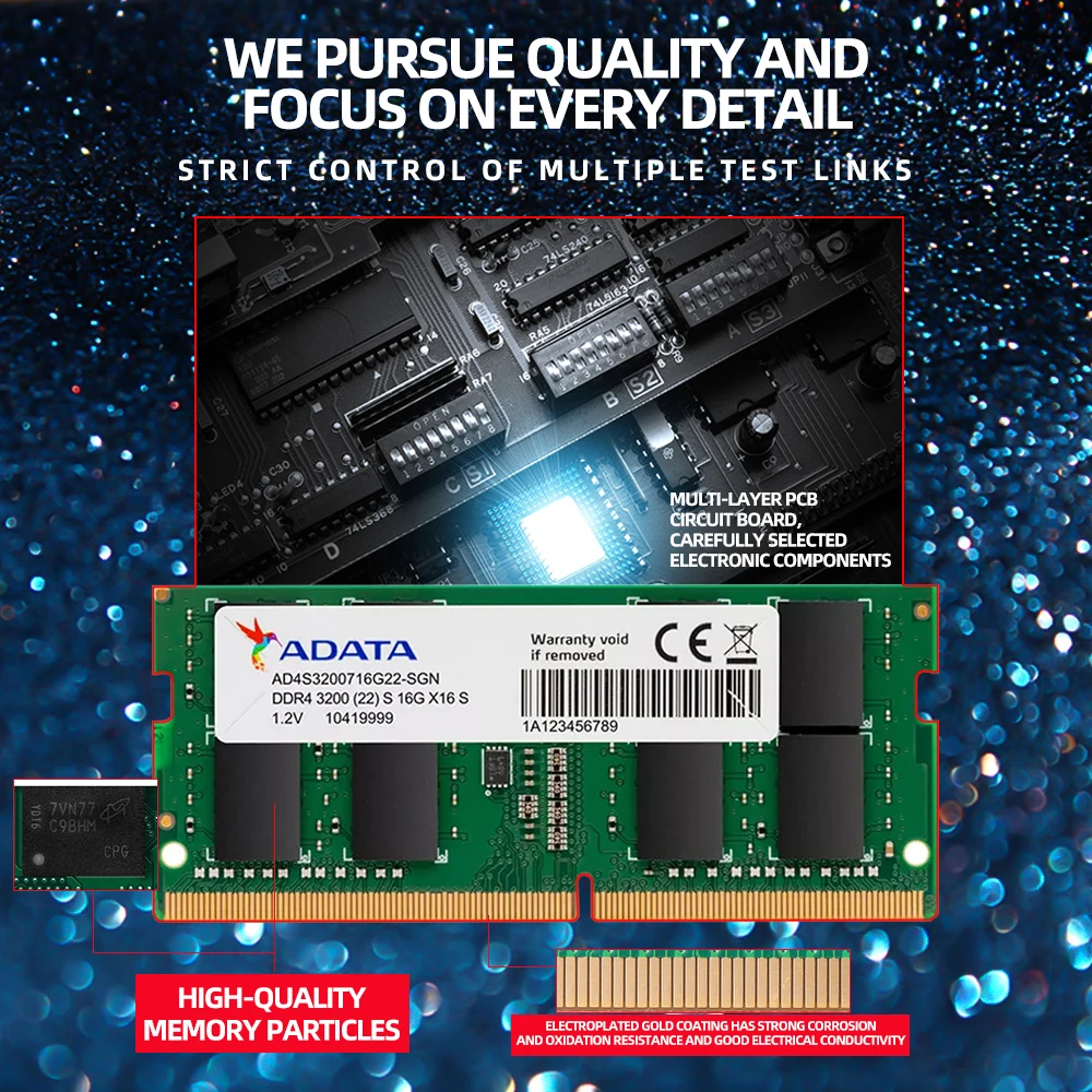 ADATA новая оперативная память DDR3 DDR4 4 ГБ 8 16 32 1600 МГц 2666 3200 для флуоресцентной памяти