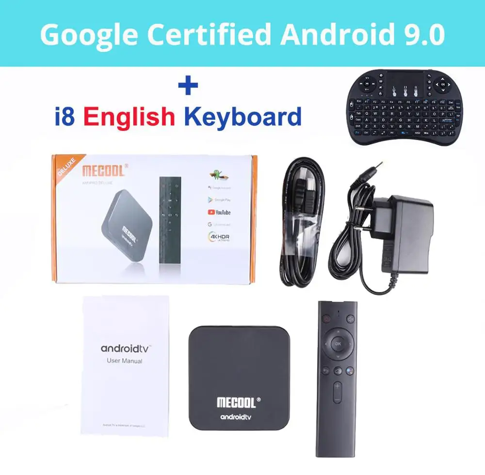 ТВ-приставка Mecool KM9 4G 32G Android 9,0 Amlogic S905X2 USB3.0 Smart 4K телеприставка 2,4G/5G Dual wifi Bluetooth 4,1 Android tv Box - Цвет: KM9 PRO i8 no light