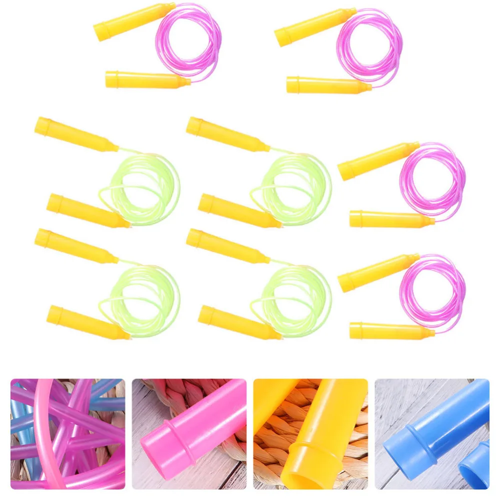 

8pcs Kids Jump Ropes Skipping Ropes Jumping Exercise Equipment for Kindergarten